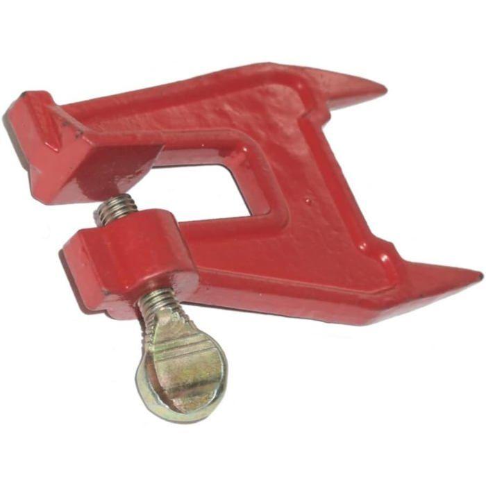 Étau d'affûtage pour chaîne de tronçonneuse AIMOONSA - métal rouge, portable, fixation sur barre