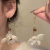 Vacation Style Dopamine Flower Earrings Women's Summer Sweet Temperament Versatile High-end Stud Earrings Silver Needle Earrings