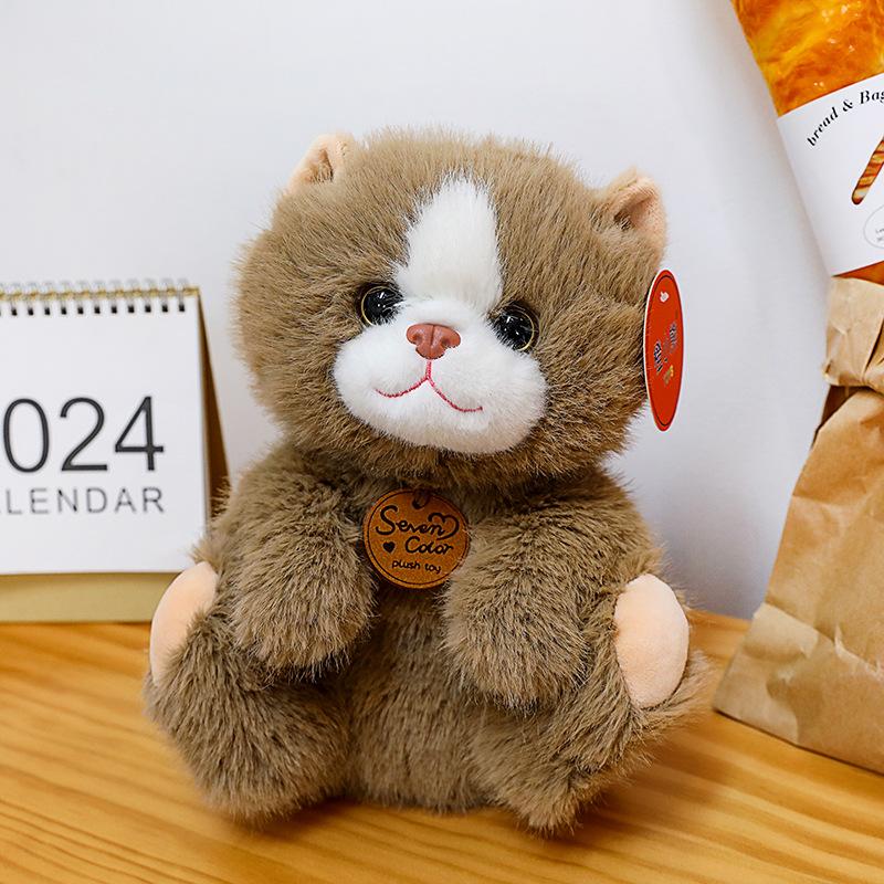 New Cute Pet Lazy Cat Doll Simulation Cat Plush Toy Soothing Ragdoll Birthday Gift