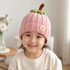 Diseño de Dibujos Animados Calabaza Gorro para Niños Pequeños Estilo con Puño Gorra para Bebé Nuevo Gorro de Punto para Bebé Unisex