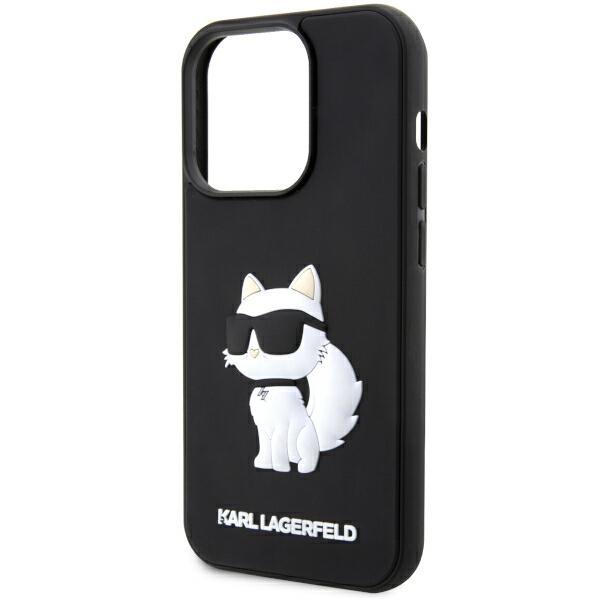 Karl Lagerfeld KLHCP14L3DRKHNK iPhone 14Pro 6.1" Black/black Hardcase Rubber Choupette 3D