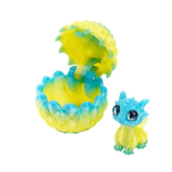 3D-печатное яйцо дракона с драконом внутри Таинственное яйцо дракона Игрушка-антистресс Фэнтези