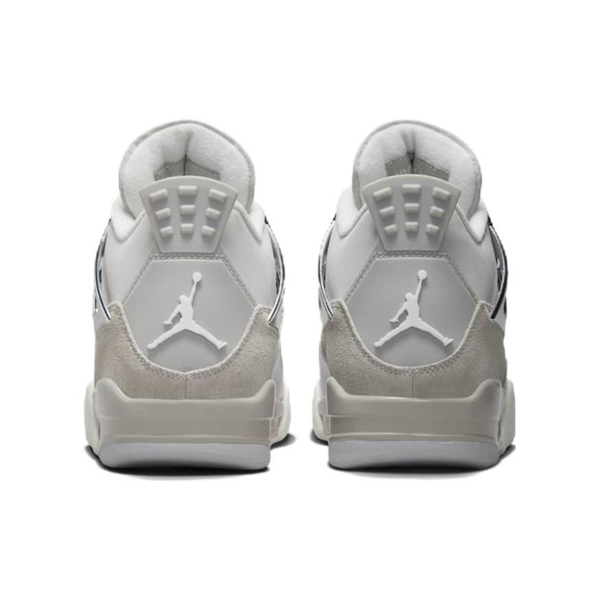 Air Jordan 4 Retro Frozen Moments Women Sneakers Grey Light-Iron-Ore Sail AQ9129-001