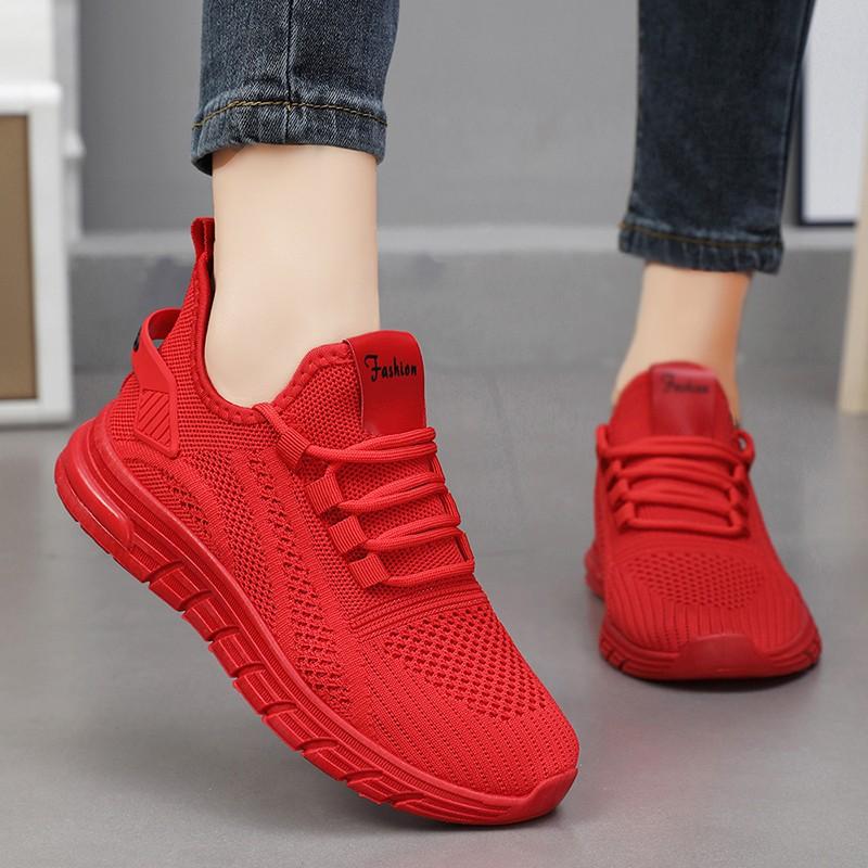2025 Spring Mesh Casual Shoes Breathable Sport Shoes Women Flat Sneakers Tennis Comfortable Lightweight Running Shoes