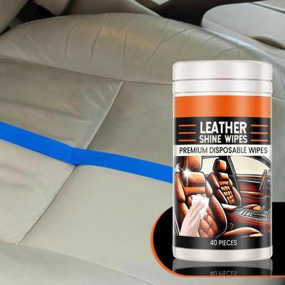 Leather Cleaner & Conditioner Wipes Deep Cleaning Leather Care Products Natural Interior Cleaner Efficient Conditioner Wipes