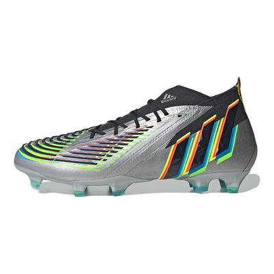 Predator Edge.1 FG Silver Metallic Black Unisex Sneakers Core-Black Team-Solar-Green HR1573