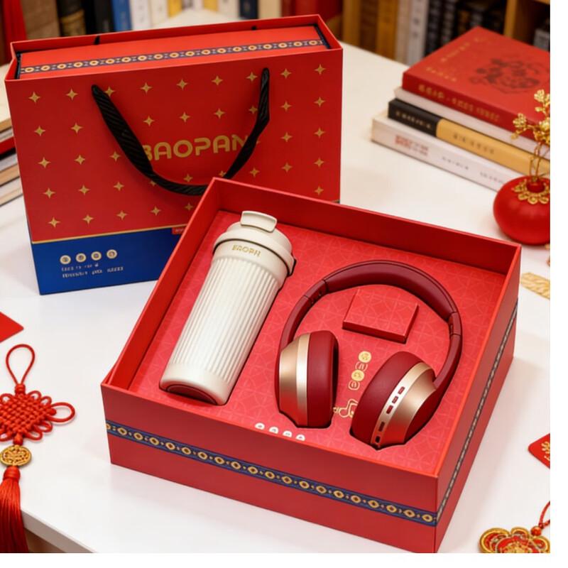 BAOPAI BP-T100 Portable Wide Mouth Stainless Steel Tumbler Gift Set