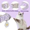 Nylon Flower Dog Collar Adjustable Spring Dog Necklace Collars with Flower for Small Medium Dogs Pug Chihuahua Pug Supplies