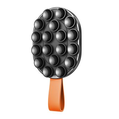 Magnetic Phone Holder 477 with Suction Cups for Glass Mirror Black and Orange