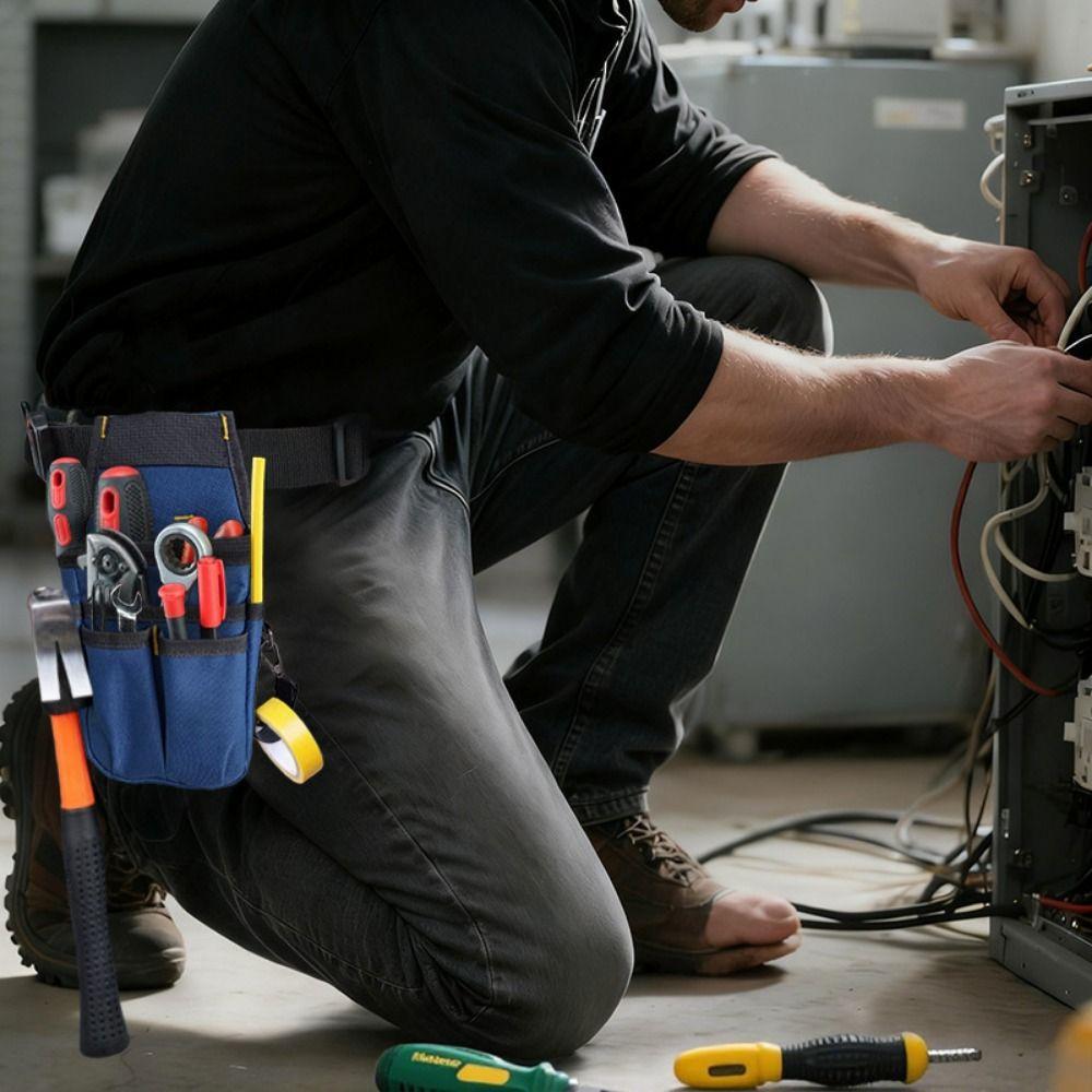 Thickened Waist Belt Pouch Multi-layer Hardware Tool Pouch Electrician Tool Bag  Electrician