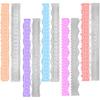 5 PCS Metal Die Cuts Irregular Edges Ruler, AIFUDA 8.4 Inches Craft Tear Rulers Embossing Stencils Paper Tearing Rulers for Scrapbooking Craft Decor