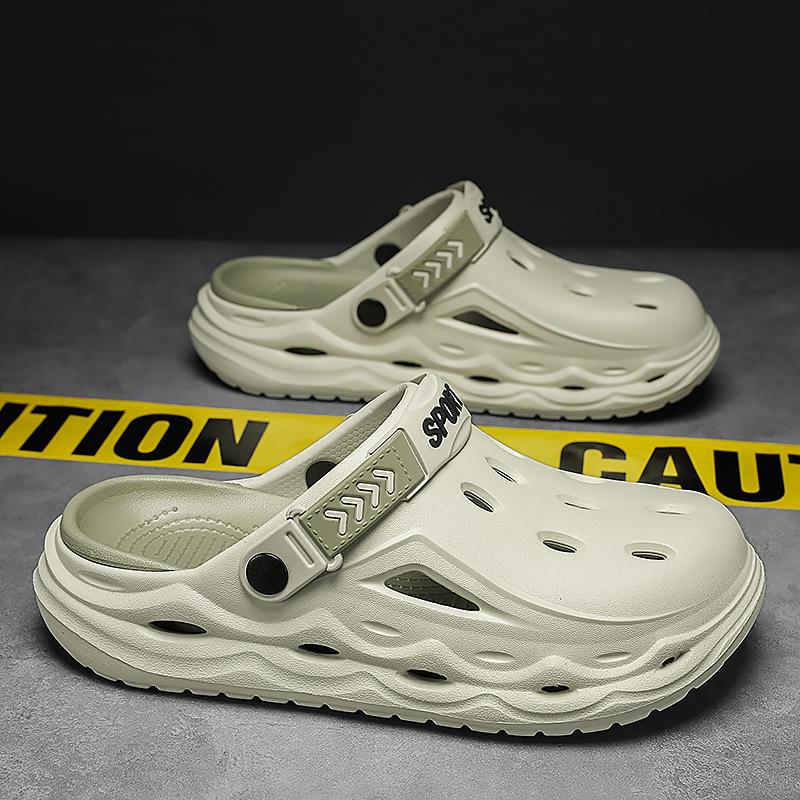 Fashion CYYTL Summer Mens Slippers Casual Outdoor Beach Shoes Sandals Walking Slides Comfort Lightweight Luxury Designer Fashion Leather