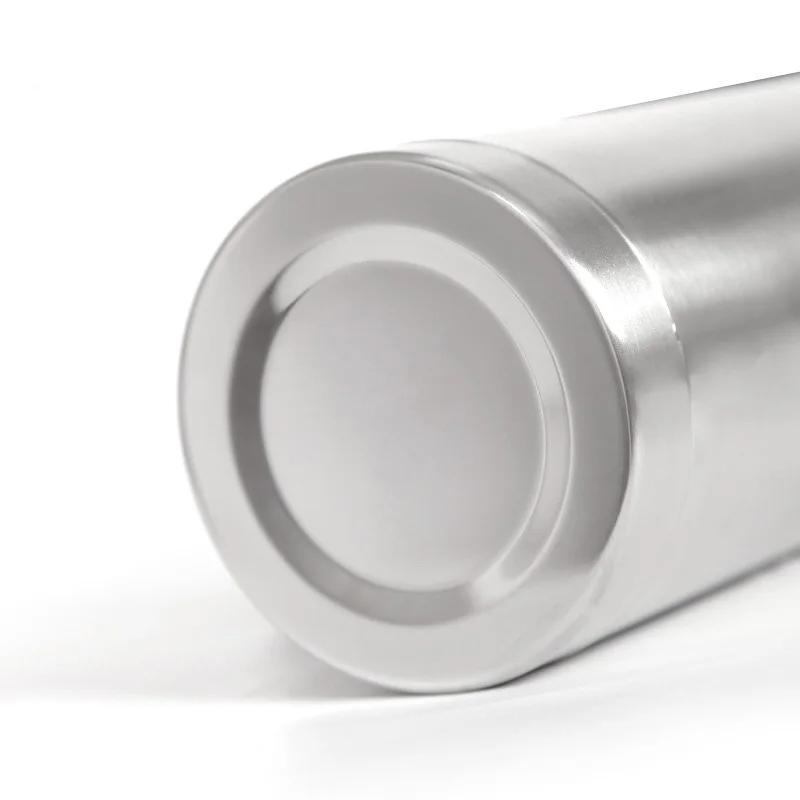 Thermos Coffee Pot Stainless Steel Hot Water Kettle with Handle Gourd-shaped Companion Cup with Straw Spoon Portable Travel Pot