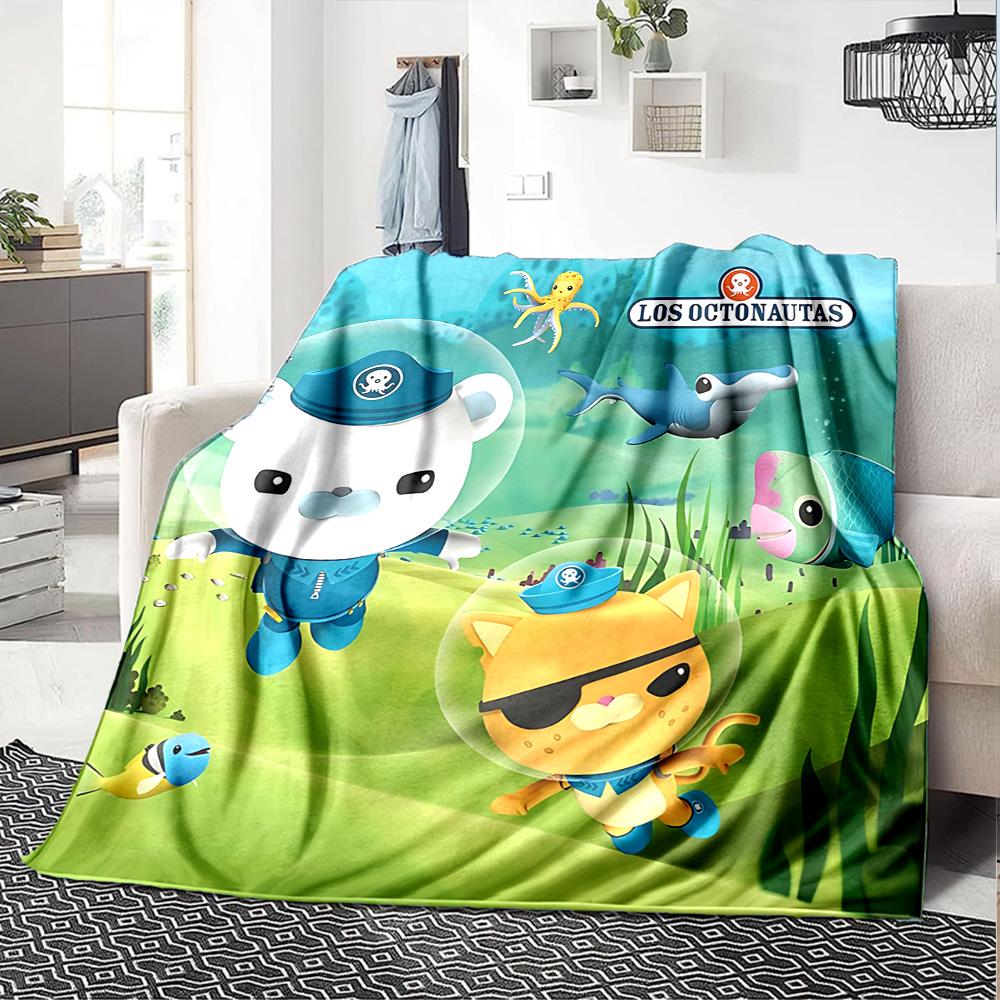 1pc Octonauts Adventure Quest flannel Blanket for Super Soft Cute Comfort Blanket for Travel Bedding Couch Sofa Blanket Y73016