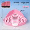 Anti-Splash Large Capacity Triangle Potty for Rabbits, Chinchillas, and Guinea Pigs
