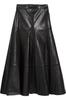 Women Skirt Black Long Handmade Genuine Lambskin Leather Casual Stylish Party Wear