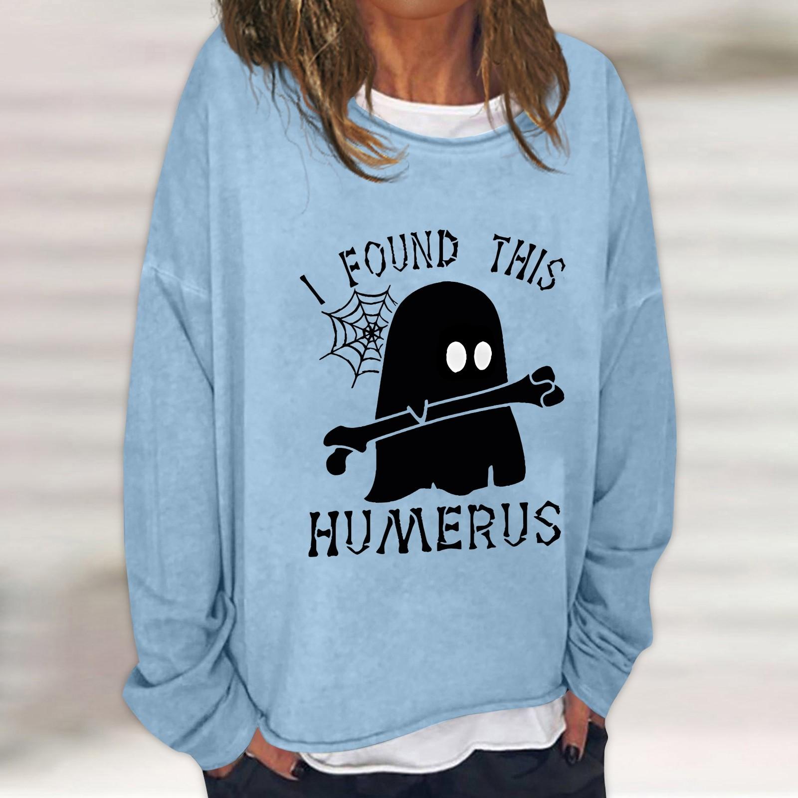 

Женская повседневная модная винтажная толстовка с длинным рукавом и круглым вырезом с принтом, многослойный пуловер, топ XXL синий