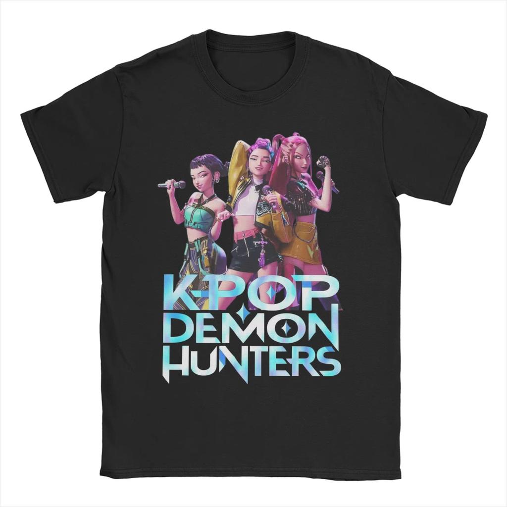 Summer Men Women Huntrix T Shirts Kpop Demon Hunters  Cotton Clothes Creative Short Sleeve Round Neck Shirt Graphic T-Shirts Top