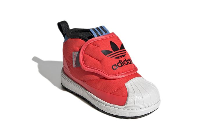 adidas Originals SUPERSTAR 360 Slip Resistant Abrasion Resistant Mid Top Toddler Shoes Baby S23974
