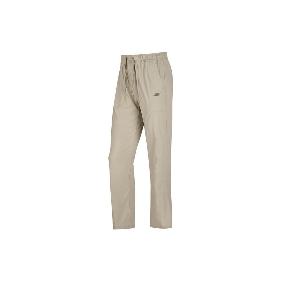 Skechers Solid Mid-Rise Lace-Up Flared Outdoor Quick-Dry Casual Pants Women Pants Meteor-Brown P224W050-044Z