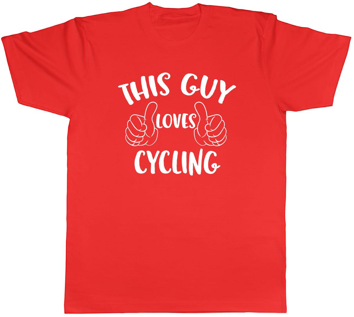 This Guy Loves Cycling Unisexs Unisex TShirt Tee S