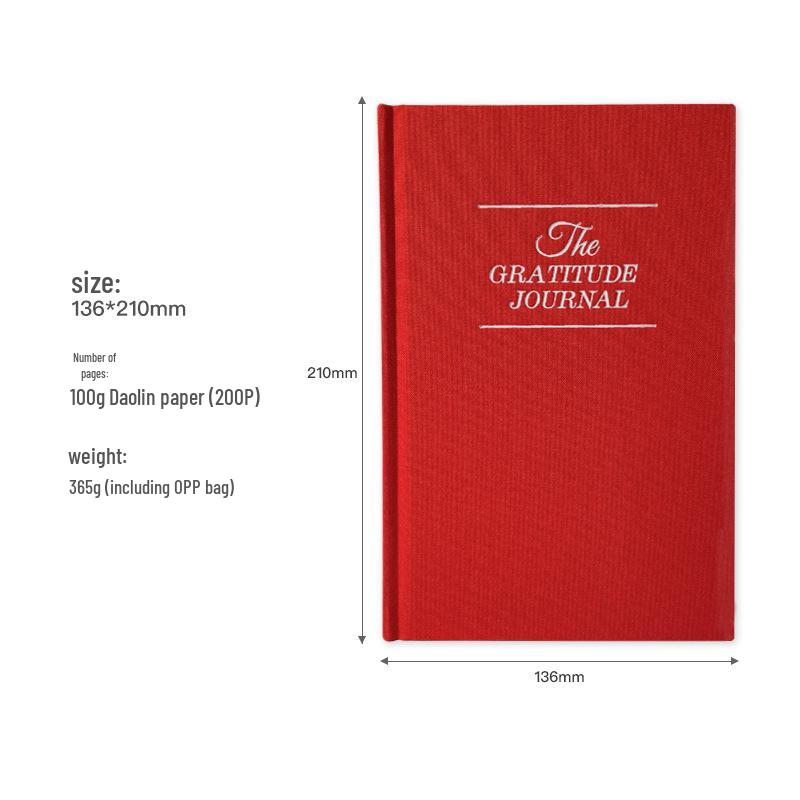 5-Minute Gratitude Journal: Hardcover Daily Agenda & Notebook