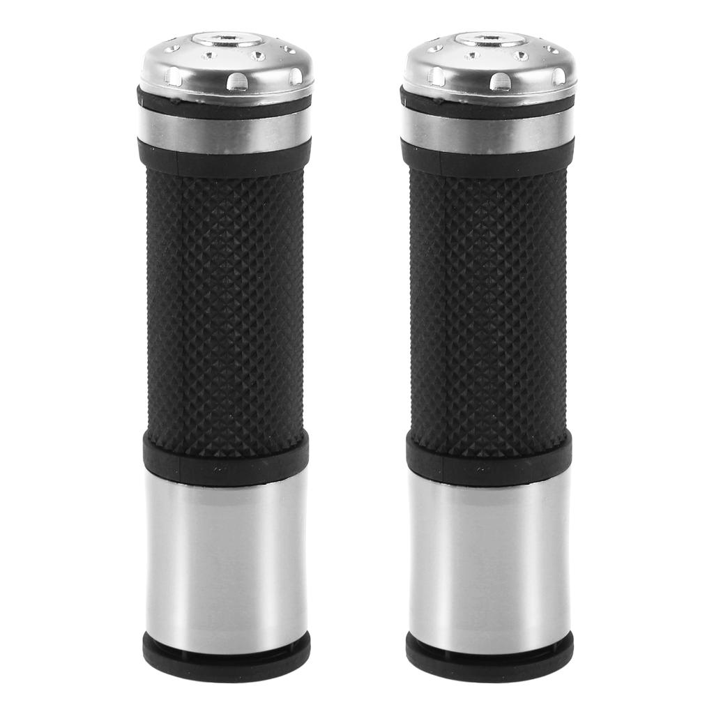 Motoforti Universal Motorcycle Hand Grips Cover Rubber Aluminum Alloy Handlebar Grips for Motorcycle Scooter Bicycle ATV 1 Pair