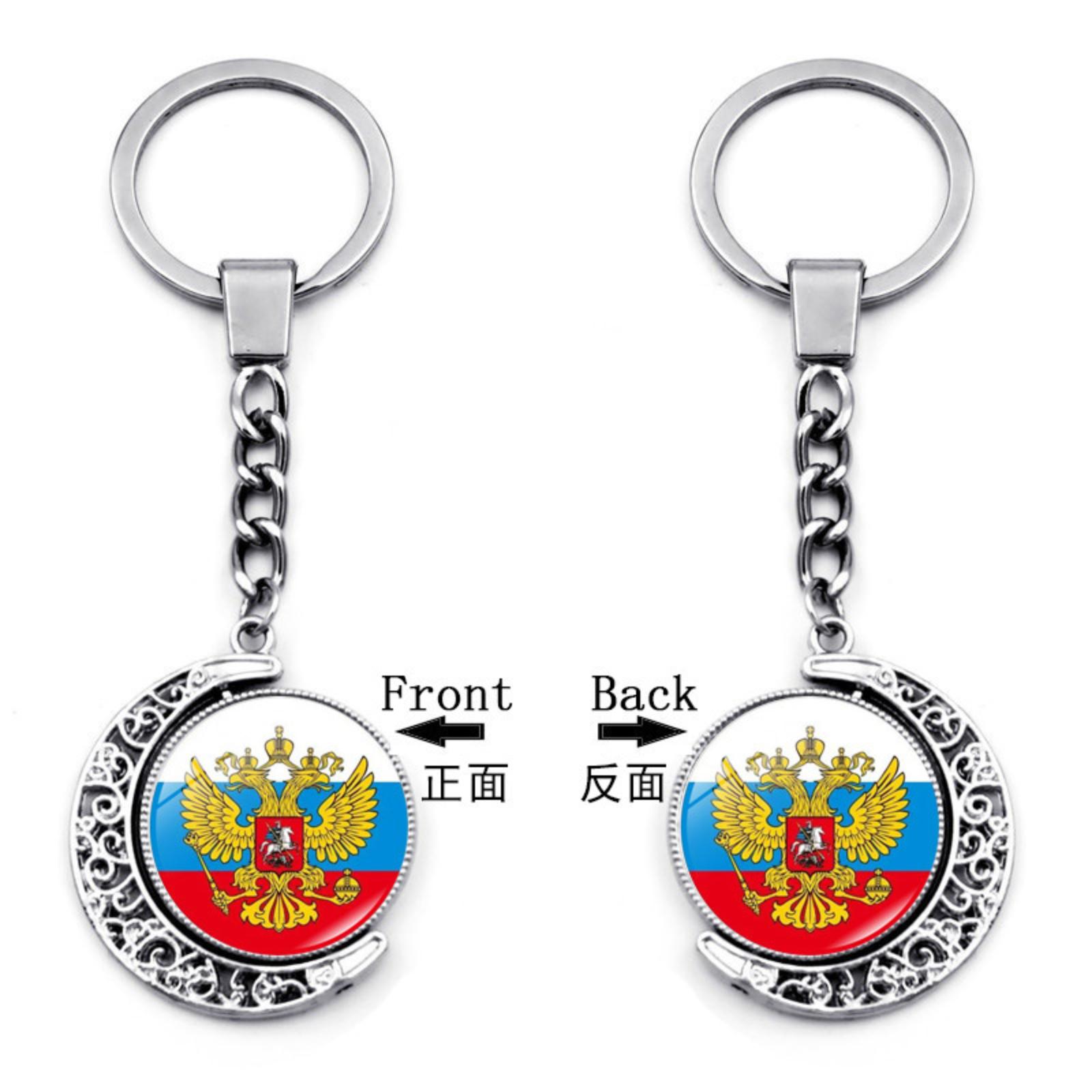 

Pendant Keychain Bag Charm Double-sided Rotating Key Ring One Size