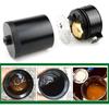 Universal 150Ml Car Oil Catch Can Kit Reservoir Tank, Compact Baffled 3-Port Oil Separator 2 Inlets 1 Outlet Black With Breather Filter + Drain Valve