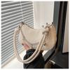 Versatile Women's Bag, Exquisite And Stylish Chain, Solid Color, Casual, Simple, Fashionable, Women's Single Shoulder Crossbody Bag