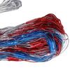 Amerikanische Flagge Netzlicht mit 420 ultrahellen LEDs Wasserdichte LED-Flaggen-Lichterkette für Hof Garten Gedenktag Unabhängigkeitstag