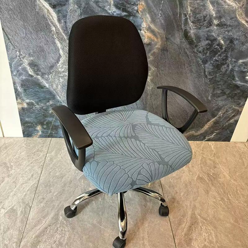 Stretch Office Chair Seat Cover, Washable Printed Desk Chair Slipcover for Home Office
