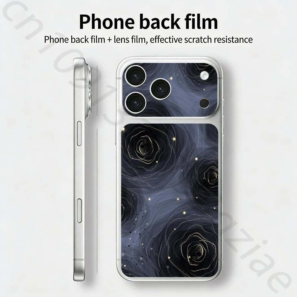 flower TICKET Decal Skin Wrap for iPhone 17 Pro/Pro max Protective Film for Back, Frame, Camera