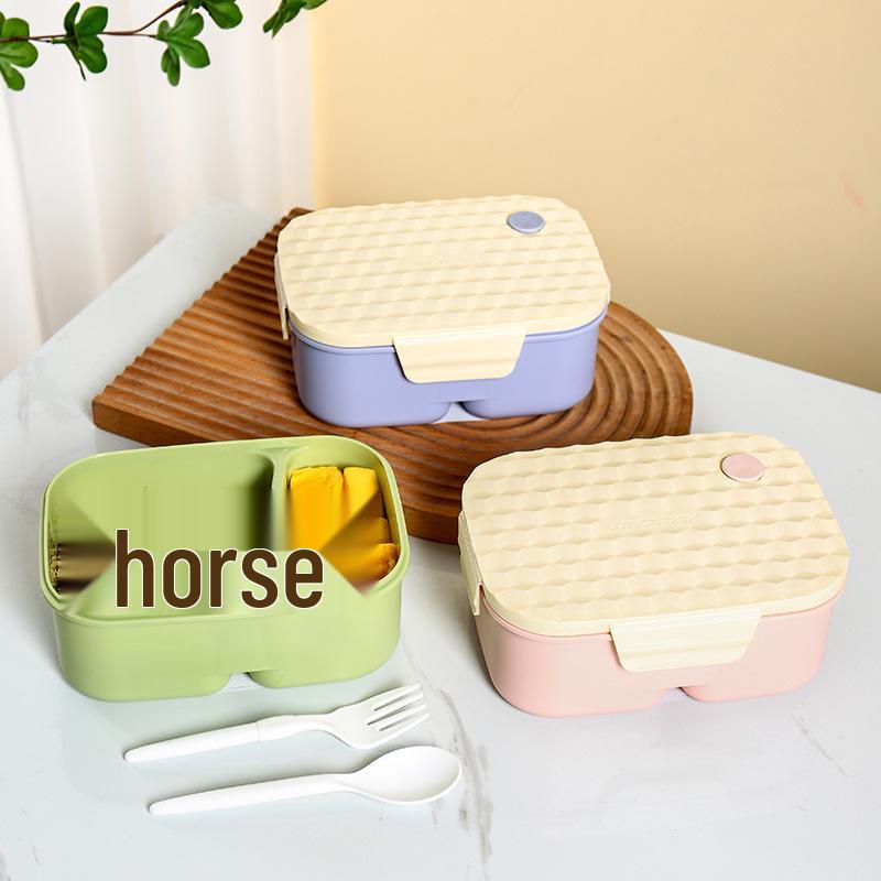 Durable Multi-compartment Lunch Box for Office, Large Capacity with Cutlery, New Style