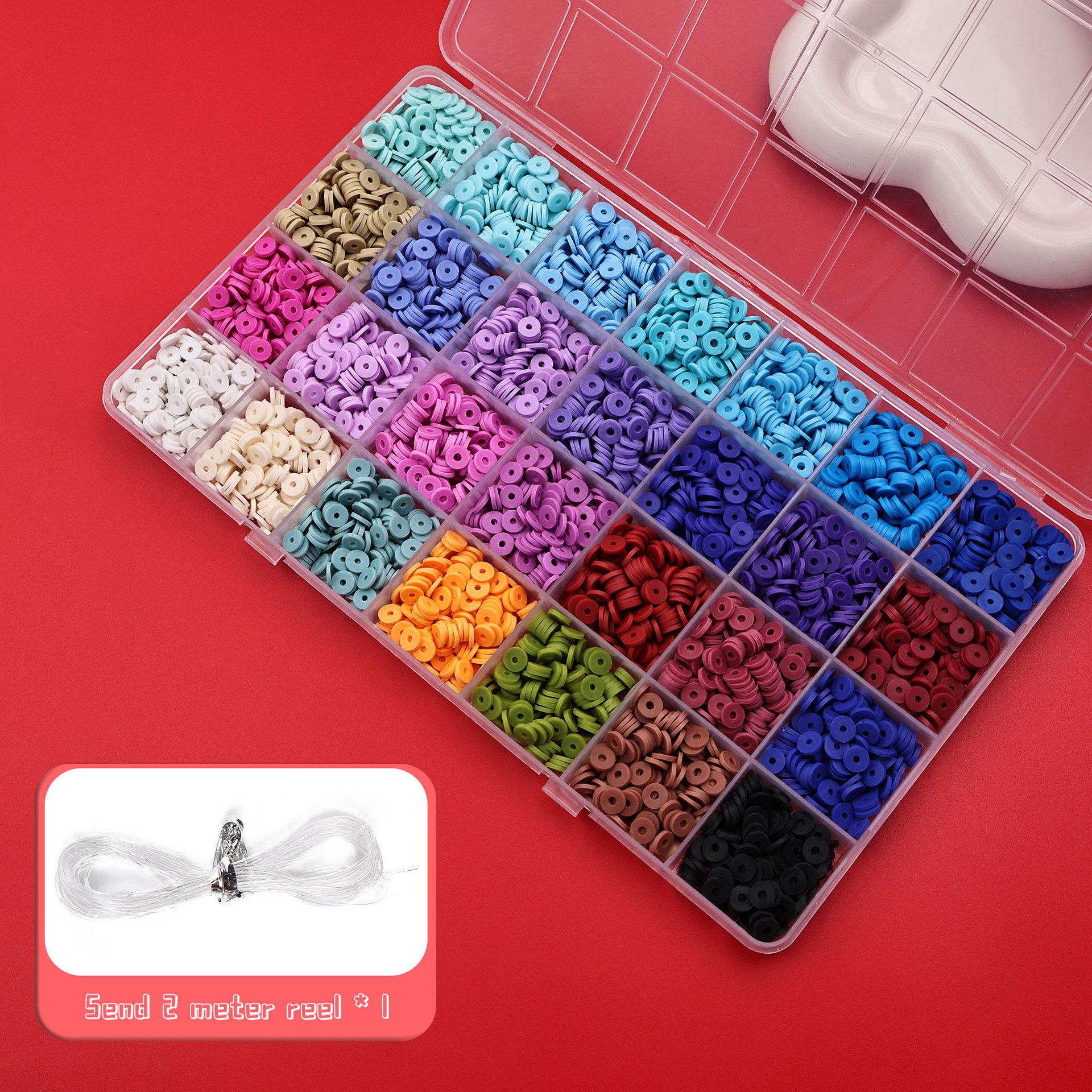 Soft Pottery Sheet 28 Grid Production Bracelet Diy Beading Material Bag Set Box Bracelet Bead Jewelry Accessories