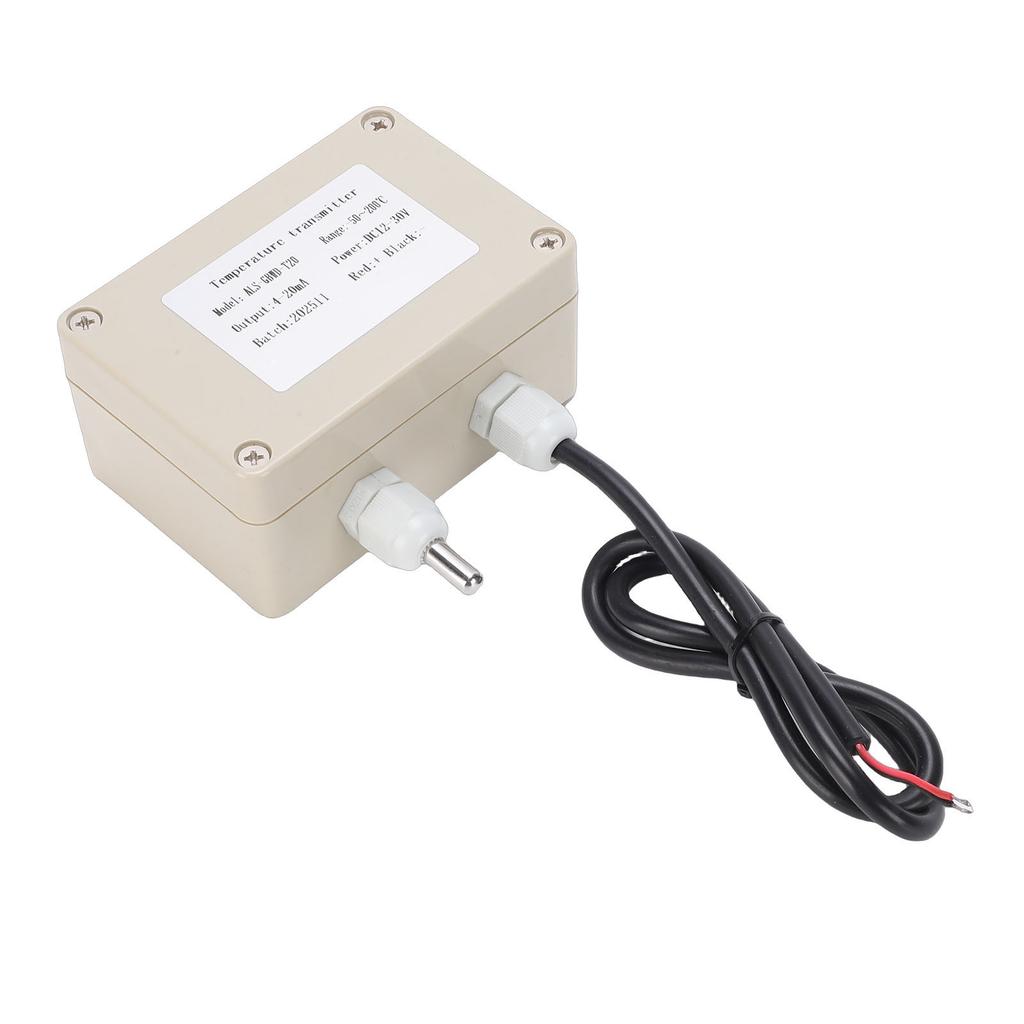 Wall Mount Temperature Sensor 4 20mA Analog Temperature Transmitter for Industrial Agricultural Greenhouse 50 Celsius