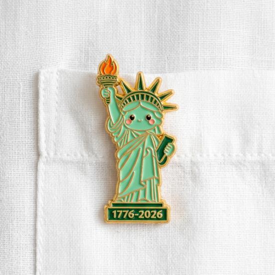 Decorative Brooch Cartoon Goddess Statue Design Zinc Alloy Brooch Pin Bag Sweater Suit Lapel Enamel Badge Outfit Accessory