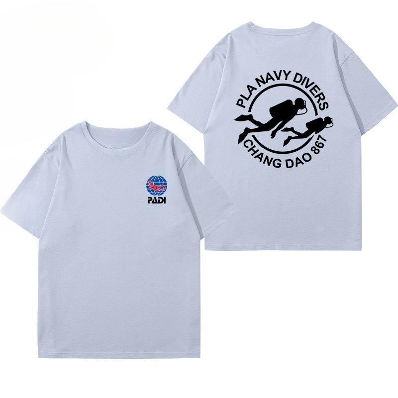 PADI Diving Instructors Cotton Tshirt From CMAS World Diving Association Unisexs Clothing Womens Clothing 2026 Summer T Shirt