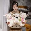 25/35cm Stuffed Plush Flower Sheep Animals Bow Tie Cotton Sheep Dolls Super Soft Decor Toys Funny Girls Boys Decor