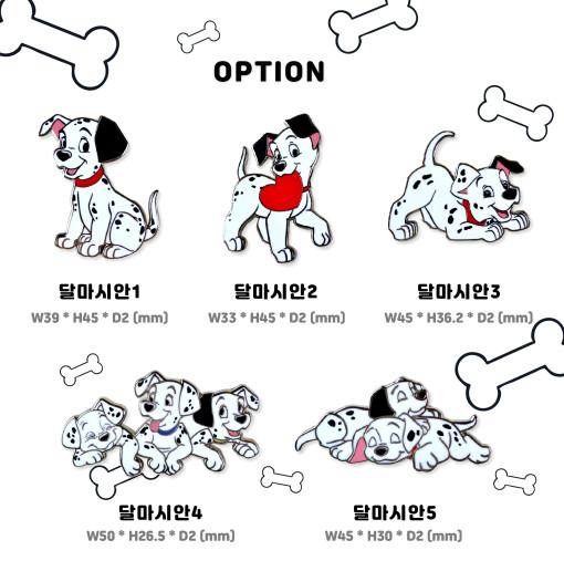 Iknowk Disney 101 Dalmatians Single-Sided Badge 5 Types