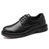 High Quality Men Leather Casual Comfort Lace Up Work Shoe Outdoor Lightweight Antiskid Oxford Shoes Flat Designer Business Shoes