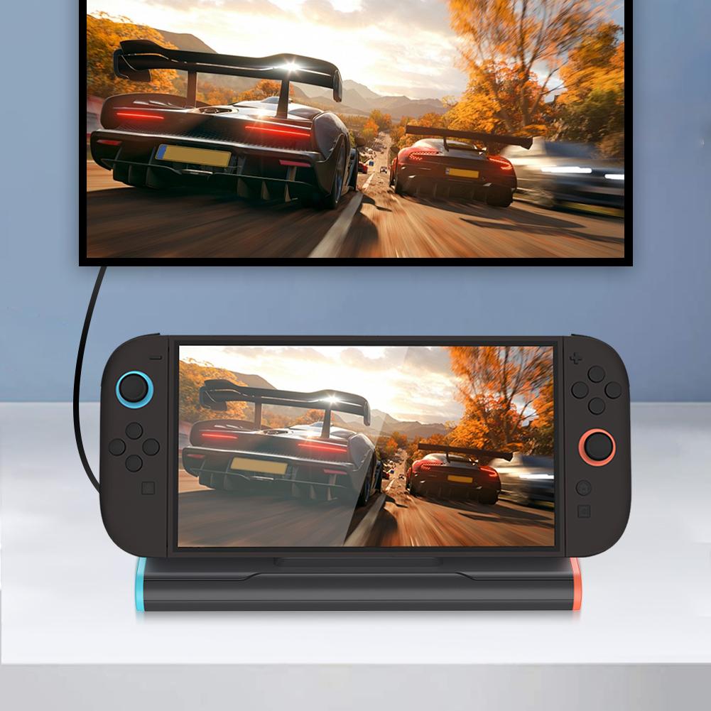 1/2PCS TV Dock Station Game Console Charging Dock Stand Base With Type C/USB Port HDMI-compatible For NS2 Game Accessories New