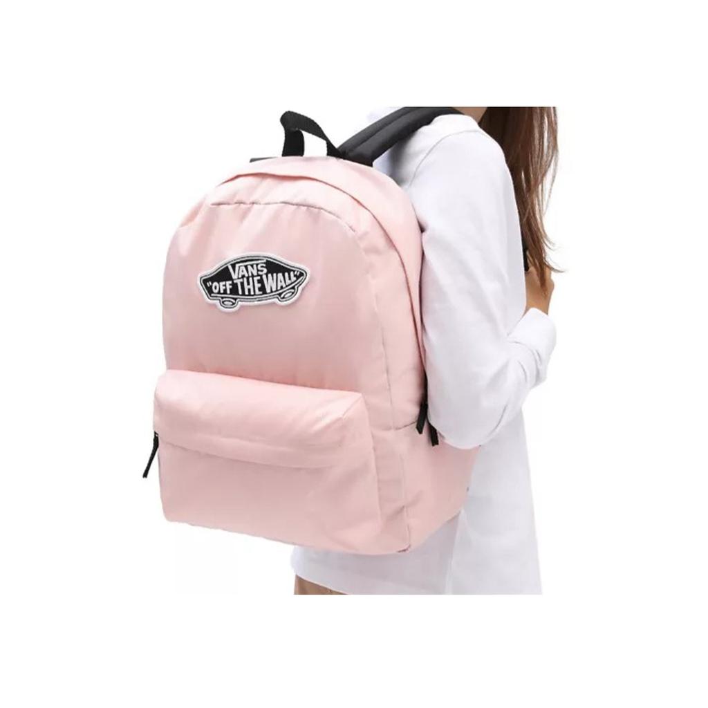 Vans Skateboard Logo Sports Leisure Large Capacity Polyester Backpack Unisex Backpack Pink VN0A3UI6ZJY