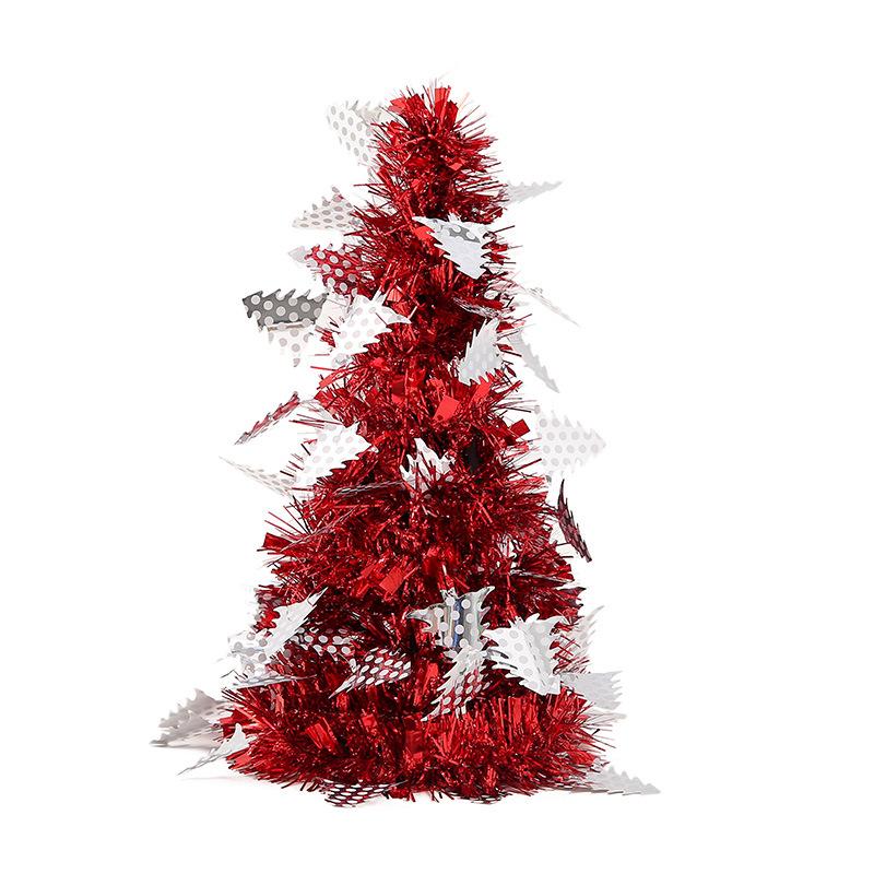 Kreativer Mini-Schreibtisch-Weihnachtsbaum, Gehäkelter Weihnachtsbaum, Weihnachtsdekorationen
