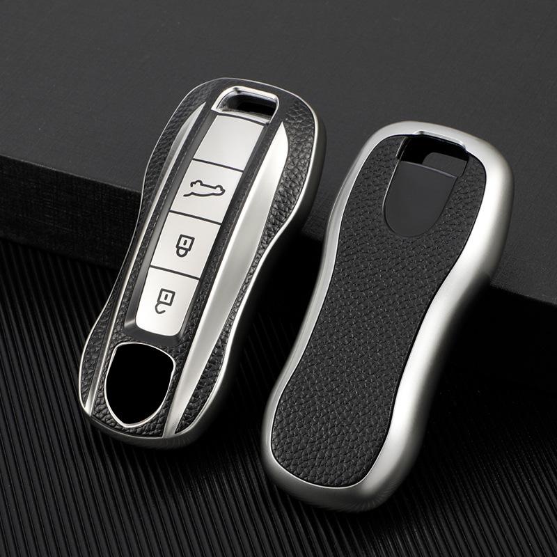 

Новый ТПУ Модный для Porsche Panamera Macan 718 Taycan 911 Cayman Boxster 9ya 971 Пульт Смарт Чехол для Ключа от Машины Аксессуары Однотонный АБС белый