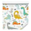 Wallpaper Colorful Dinosaurs Mountains and Nature for Living Room and Bedroom 50x1000