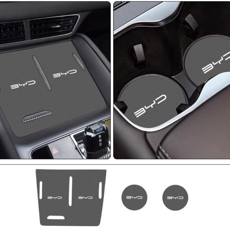 Für BYD Sea Lion 07 Auto-Getränkeuntersetzer EV-Auto Mittelkonsolen-Aufbewahrungsbox Modifizierte Türschlitz-Pads Dekorationsartikel