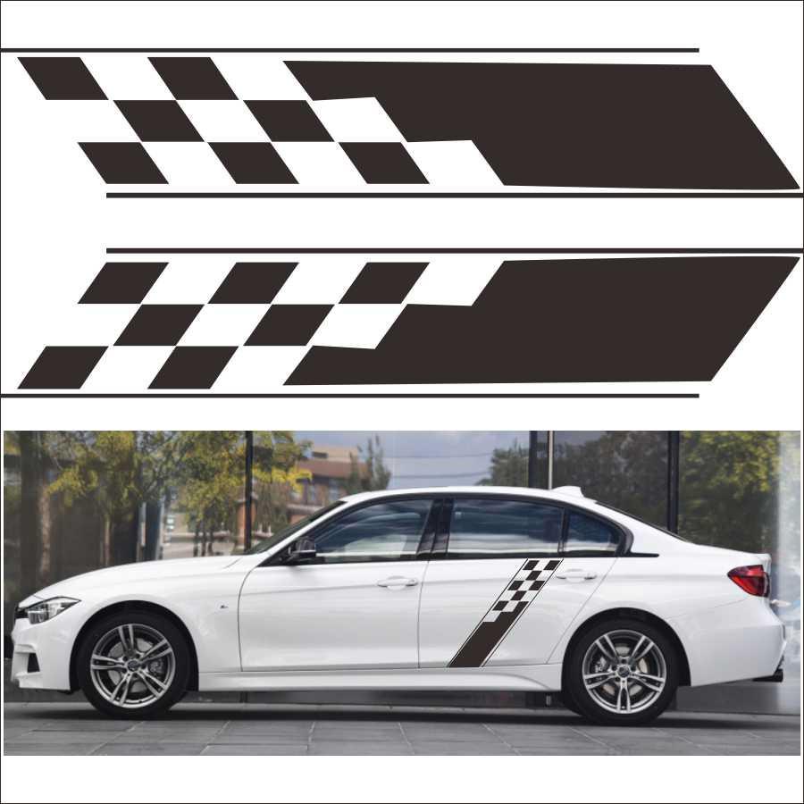 Raceing Style Car Door Stickers Vinyl Film Automobiles Accessories Universal