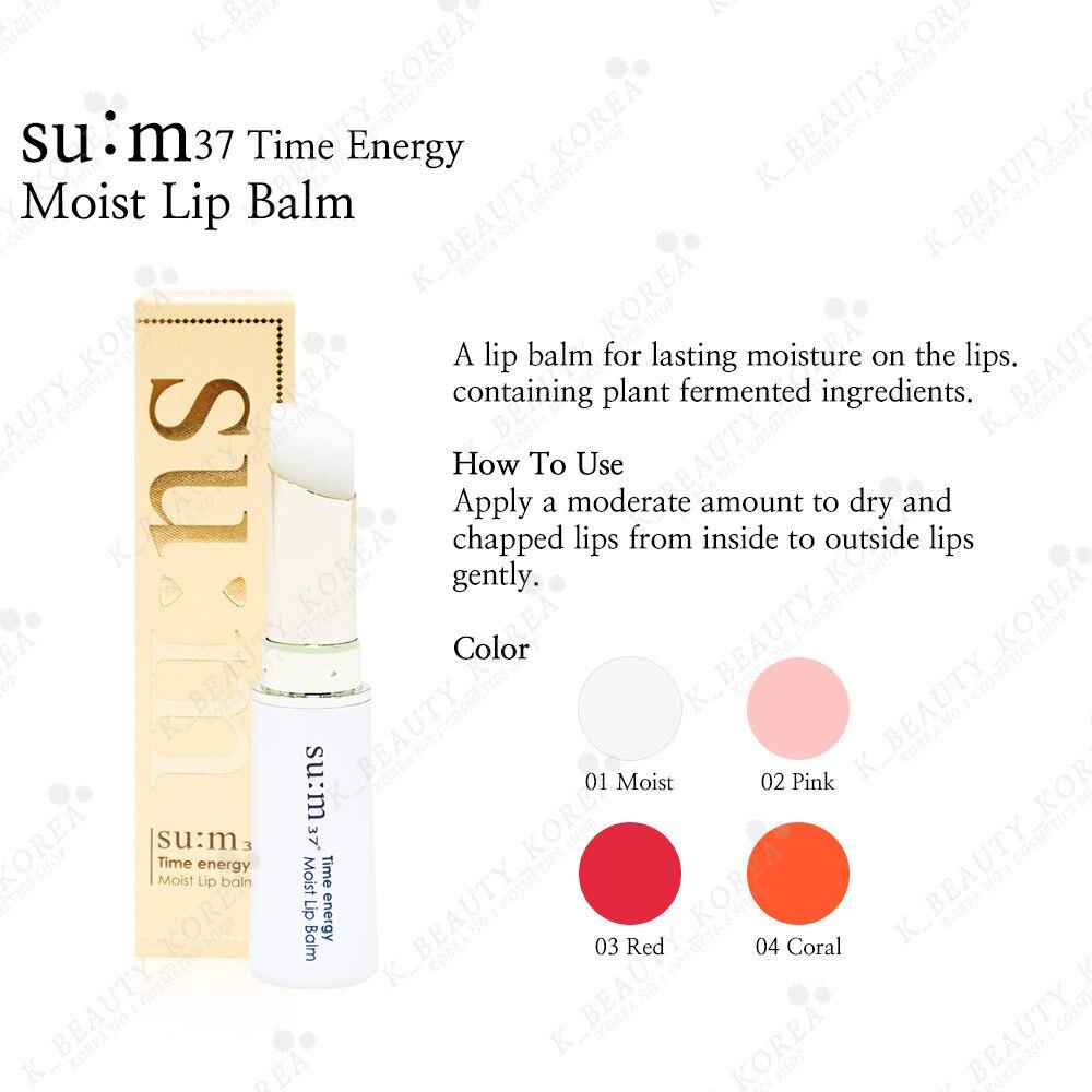 su:m37 Time Energy Moist Lip Balm Pink 5,5g