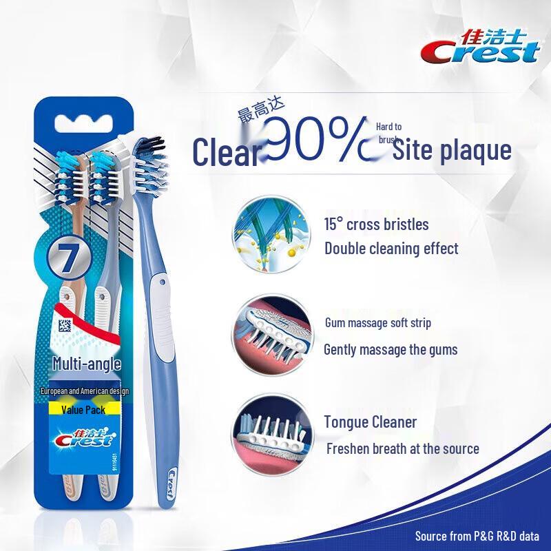 Crest All-in-One 7-Effect Soft Bristle Toothbrush